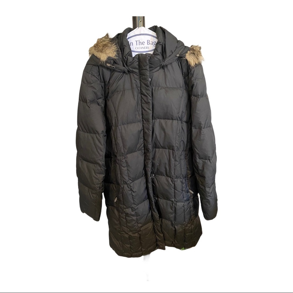 Women’s Eddie Bauer Goose Down Black Coat Size XL